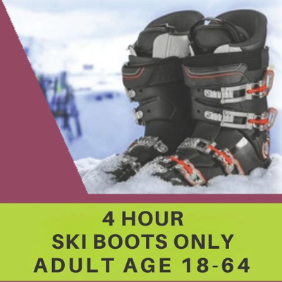Ski Boots - 4 Hour, Adult 18-64