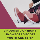 Snowboard Boots - 3 Hour End of Night, Youth Age 13-17