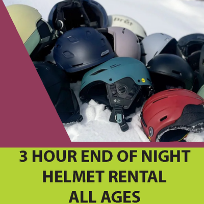 Ski Helmet - 3 Hour End of Night, All Ages