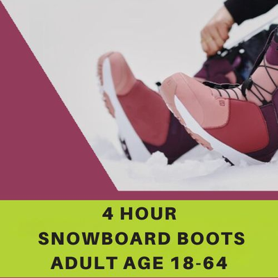 Snowboard Boots - 4 Hour, Adult 18-64