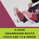 Snowboard Boots - 4 Hour, Child Age 12 & Under