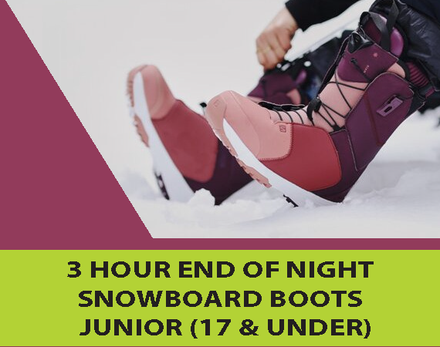 Snowboard Boots - 3 Hour End of Night, Junior 17 and under