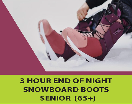 Snowboard Boots - 3 Hour End of Night, Senior 65+