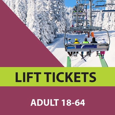 4 hour Lift Ticket - Adult 18-64