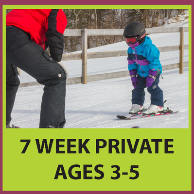 7 Week Private Ski Lesson Program Age 3-5