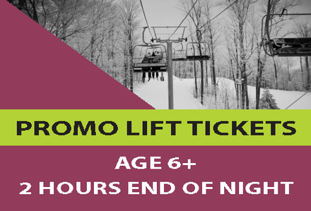 2 Hour End of Night Ticket Age 6+ Promo